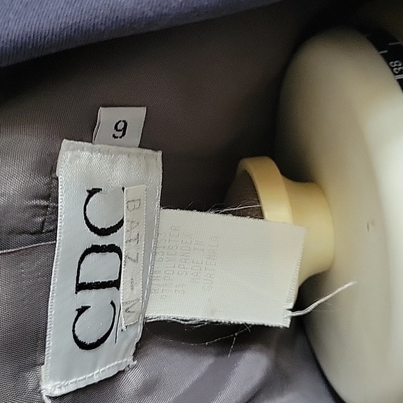 Suede like fabric pencil skirt suit - Picture 3 of 3